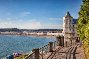 Scenic image with Llandudno Beach in the distance.