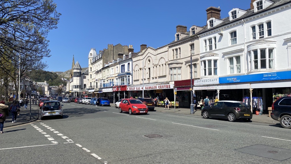 Image of Llandudno shops on Mostyn Street